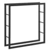 Držalo za drva Täby 100 - 2 Držalo za drva Täby 100 - jeklo - 100 x 25 x 100 cm - črno