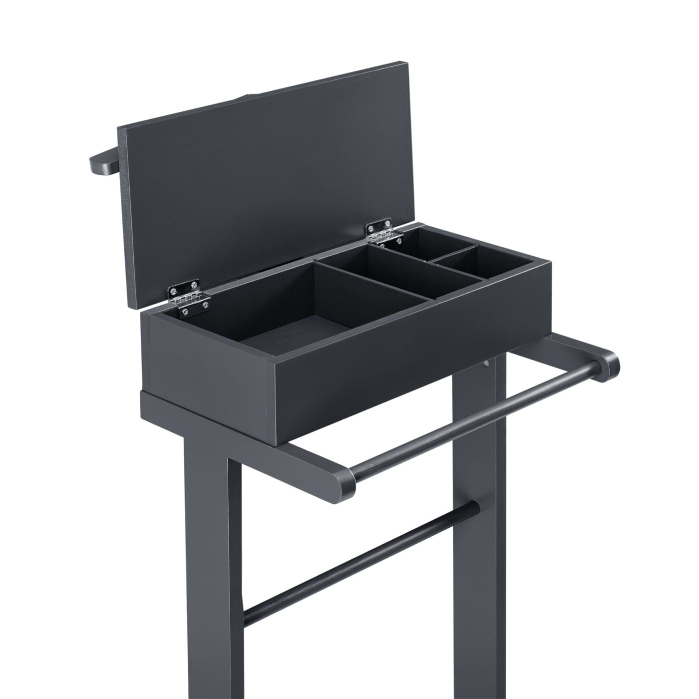 Stojalo za moška oblačila in dodatke - siv