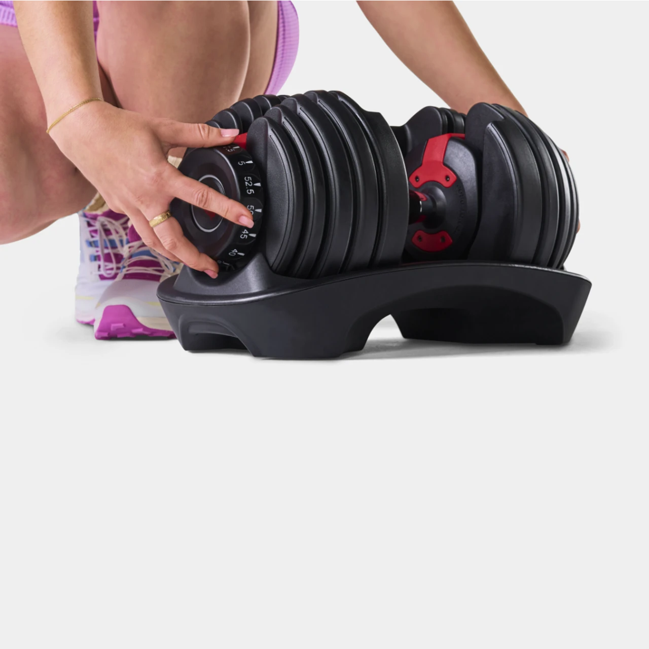 Bowflex SelectTech 552 - nastavljive enoročne uteži - par - od 2,3 kg do 23,9 kg