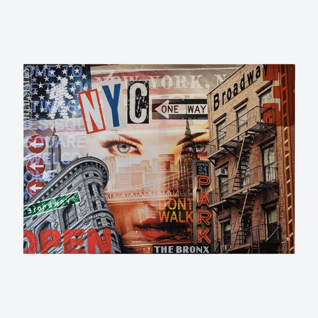 Slika NYC NYC One Way - stenska slika - 92,5 x 65 cm