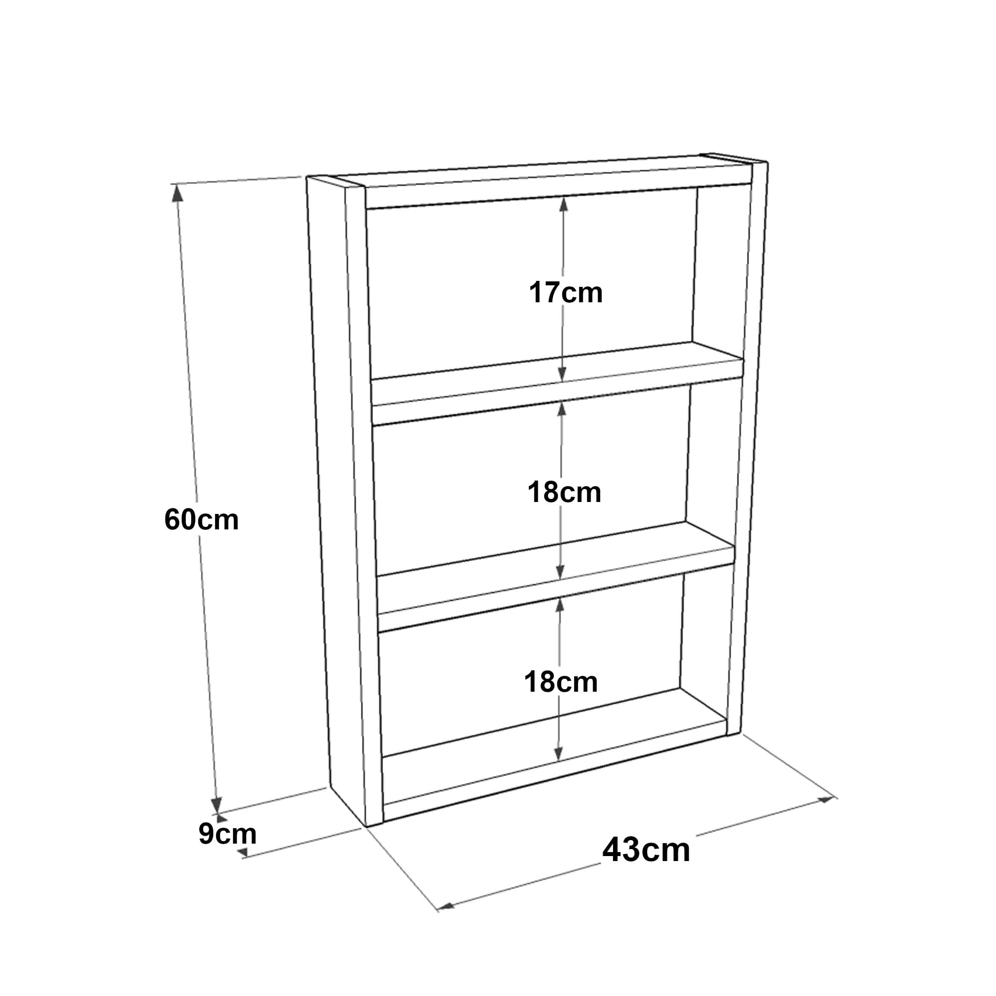 Kuhinjski regal s tremi policami
