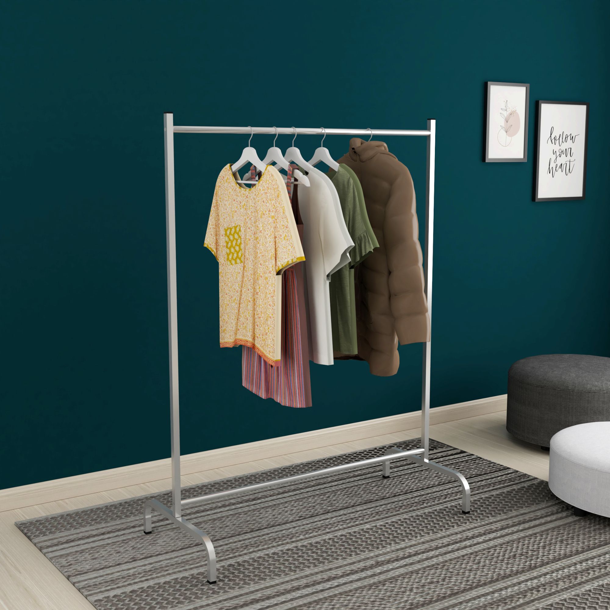 Stojalo za oblačila Staffanstorp 137 x 104 x 48 cm