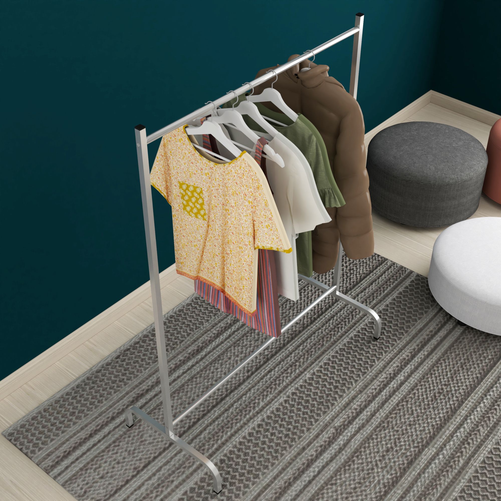 Stojalo za oblačila Staffanstorp 137 x 104 x 48 cm