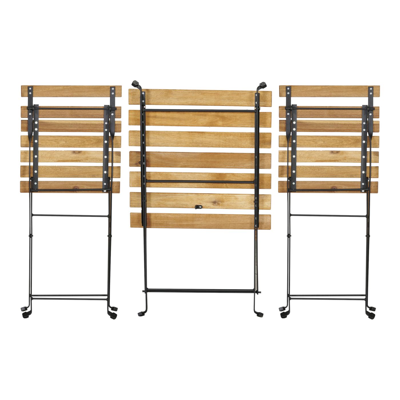 Bovino 3-delni set vrtnega pohištva - 2 stola in miza - akacijev les