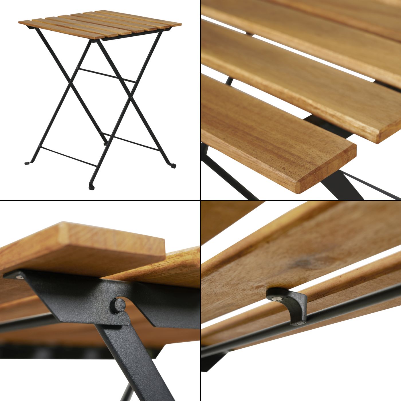 Bovino 3-delni set vrtnega pohištva - 2 stola in miza - akacijev les