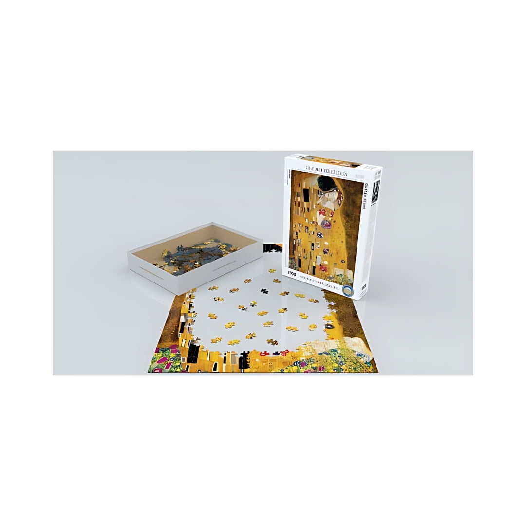 Eurographics Puzzle - The Kiss by Gustav Klimt - 3 Puzzle Poljub Gustava Klimta - sestavljanka 1.000 kosov