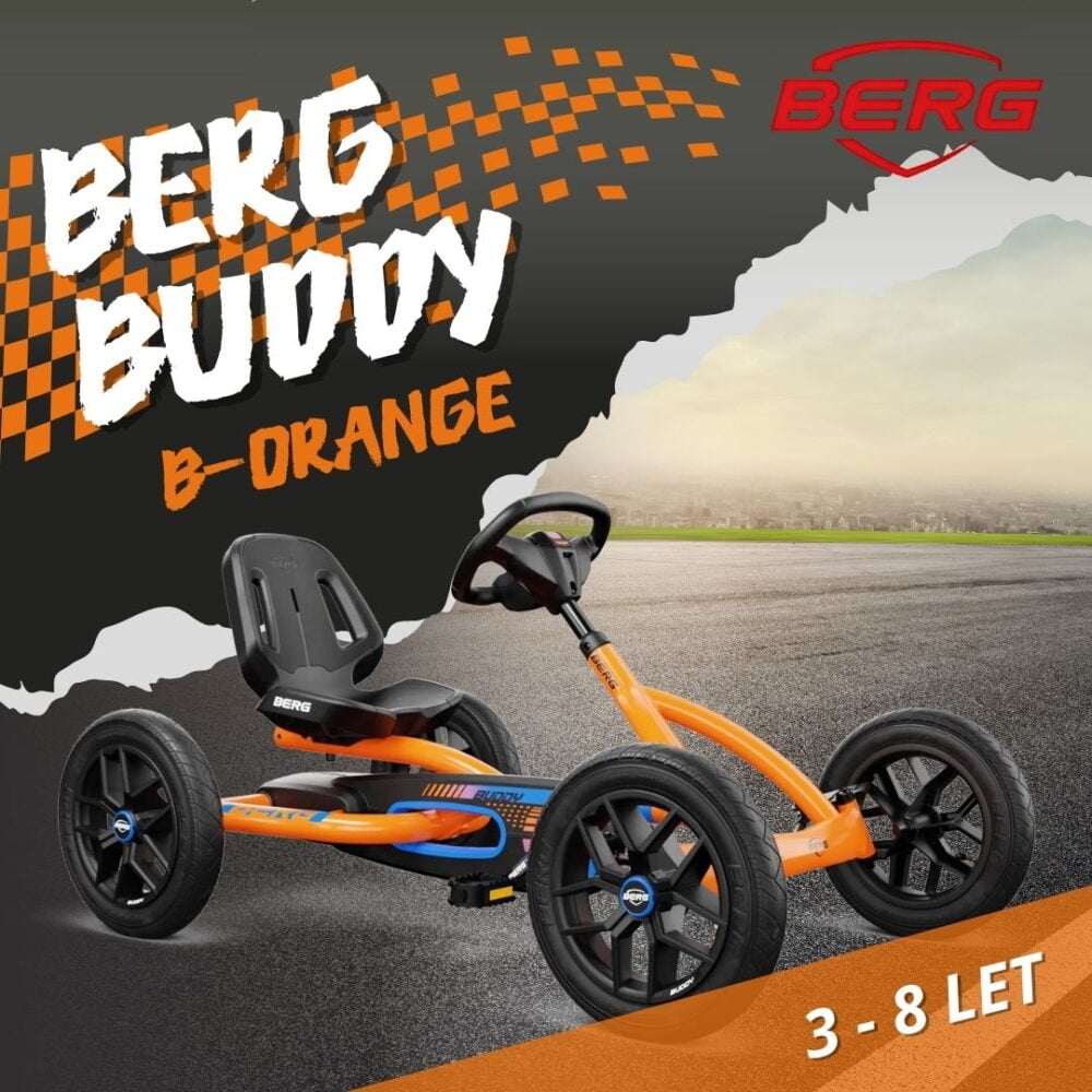Berg Buddy B-Orange - otroški gokart - 3-8 let