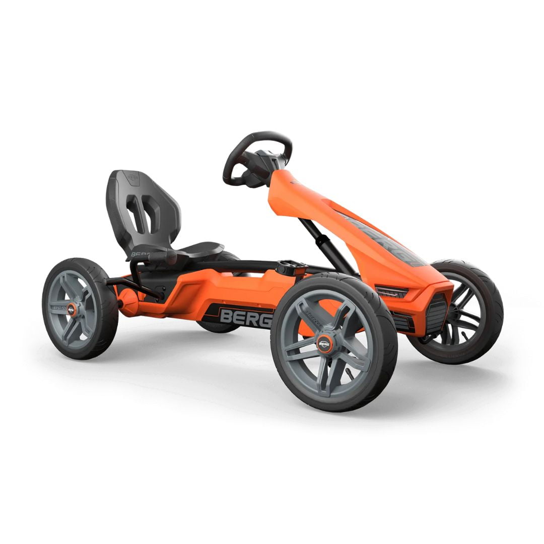 BERG Rally NRG Orange - otroški gokart - 4-12 let - Enostaven in zmogljiv