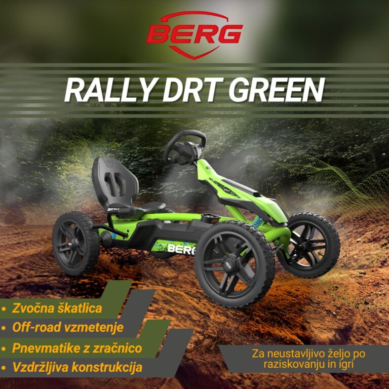 Berg Rally DRT Green - otroški gokart - 4-12 let - offroad - 4us.si