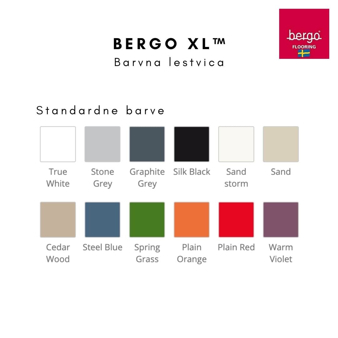 Bergo XL™ - Talne plošče - 38 x 38 cm - primerne za: balkone in terase, bazene, lažja skladišča, komercialne in javne površine