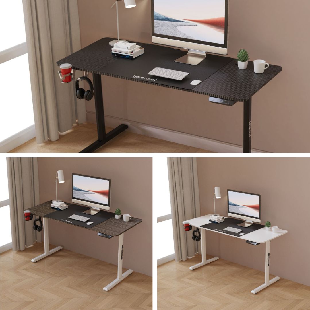 Nastavljiva pisalna miza Hayward - 140 x 60 cm - različne barve - Prilagodljiva rešitev za ergonomsko delo