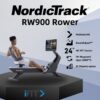 NordicTrack RW900 Rower veslaška naprava | 24-palčni vrtljivi HD-zaslon na dotik, 26 stopenj SMR-upora, Aluminijasto vodilo | Vadite po svojem načrtu - Thumbnail Image 1