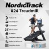 NordicTrack X24 tekalna steza | 24-palčni vrtljivi HD-zaslon na dotik, Hitrost do 20 km/h, Naklon −6 do 40 % | Vadite po svojem načrtu - Thumbnail Image 1