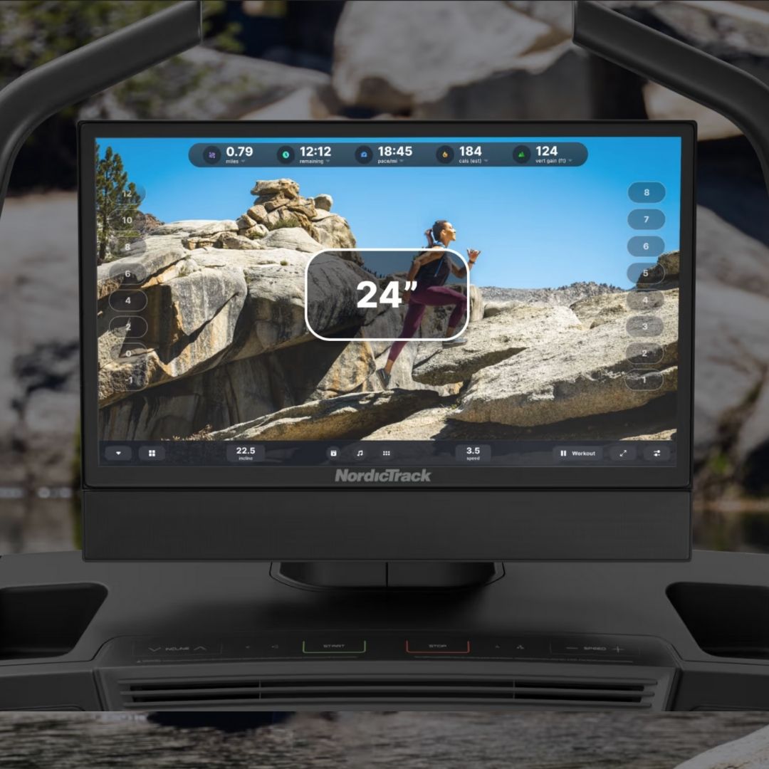 NordicTrack X24 tekalna steza | 24-palčni vrtljivi HD-zaslon na dotik, Hitrost do 20 km/h, Naklon −6 do 40 % | Vadite po svojem načrtu - slika 30