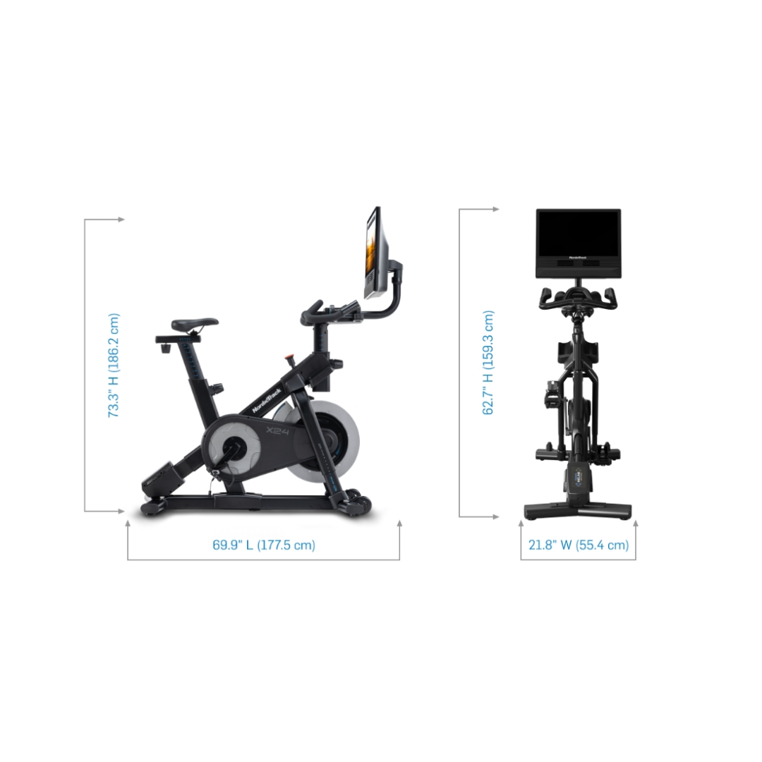 NordicTrack X24 Bike sobno kolo | Naklon od −10 do 20 %, 24-palčni vrtljivi HD-zaslon na dotik, 24 stopenj SMR-upora | Vadite po svojem načrtu - slika 9