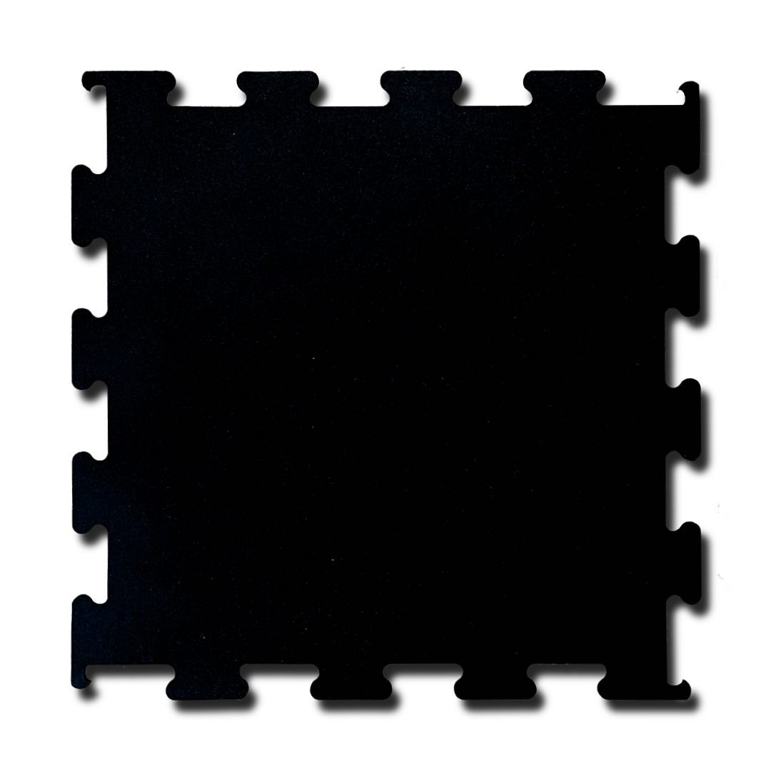 Gumirana puzzla 1 x 1 m x 10 mm | Črna | Enostavna namestitev in vrhunska zaščita tal! - 111 Gumirana puzzla 1 x 1 m x 10 mm – črna, protizdrsna podlaga za fitnes in zaščito tal