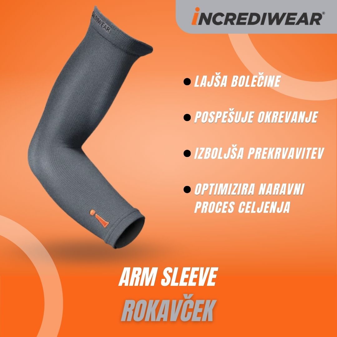 Incrediwear Arm Sleeve – rokav za roko proti bolečinam in za pospešeno okrevanje