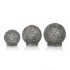 LED Dekorativne Luči Sfera - 3 LED dekorativne luči Sfera – set treh svetlečih krogel v rattan videzu