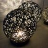 LED Dekorativne Luči Sfera - 5 LED dekorativne luči Sfera – set treh svetlečih krogel v rattan videzu