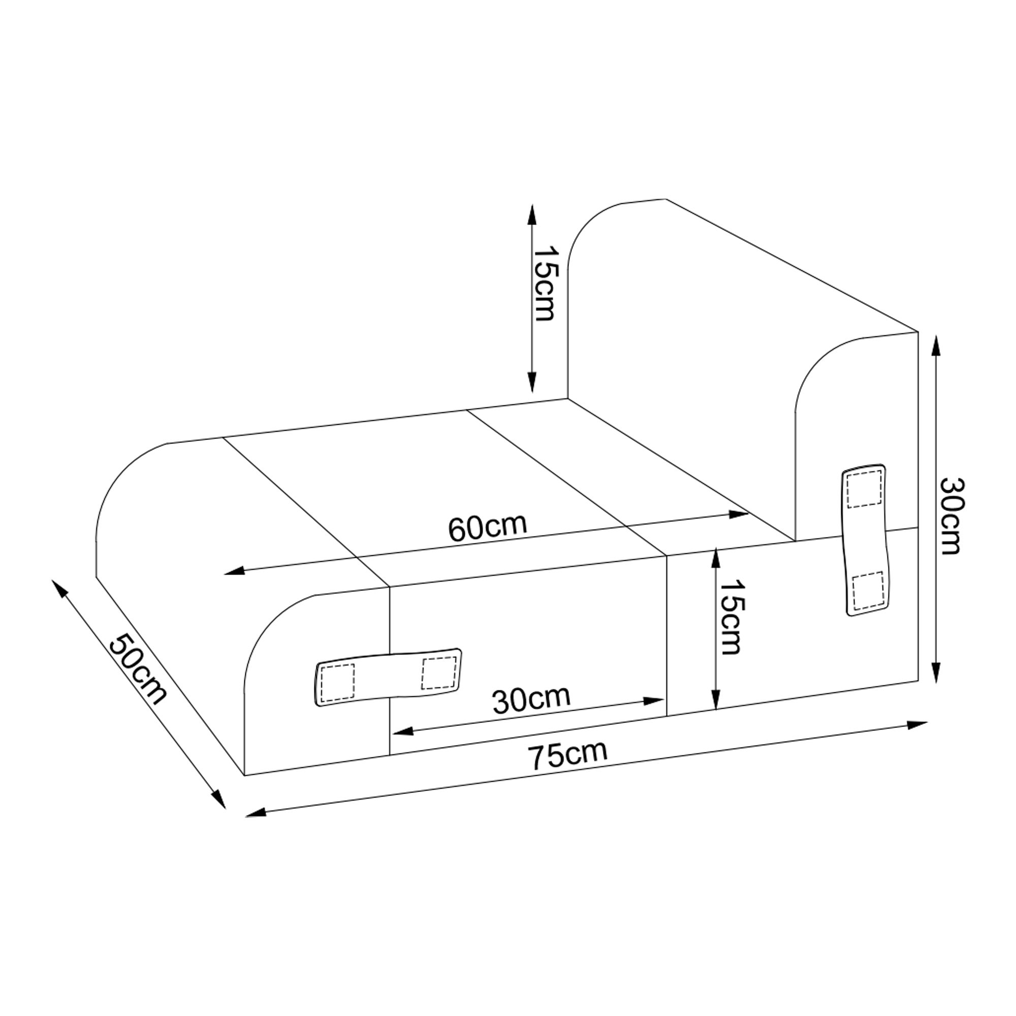Modre stopnice za hišne ljubljenčke – 4-delne z zaobljenimi robovi