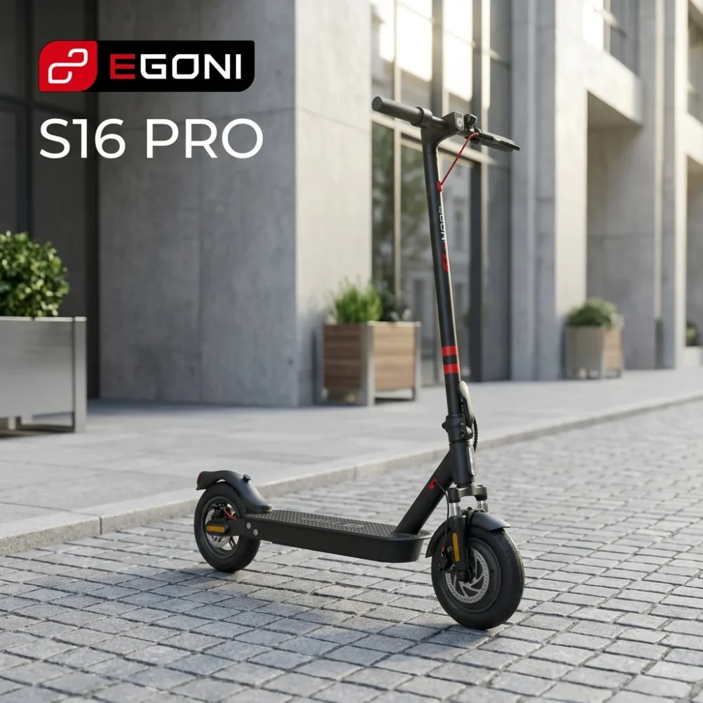 Egoni S16 PRO električni skiro | 350 W | Do 25 km dosega | Dvojno vzmetenje in pametna aplikacija