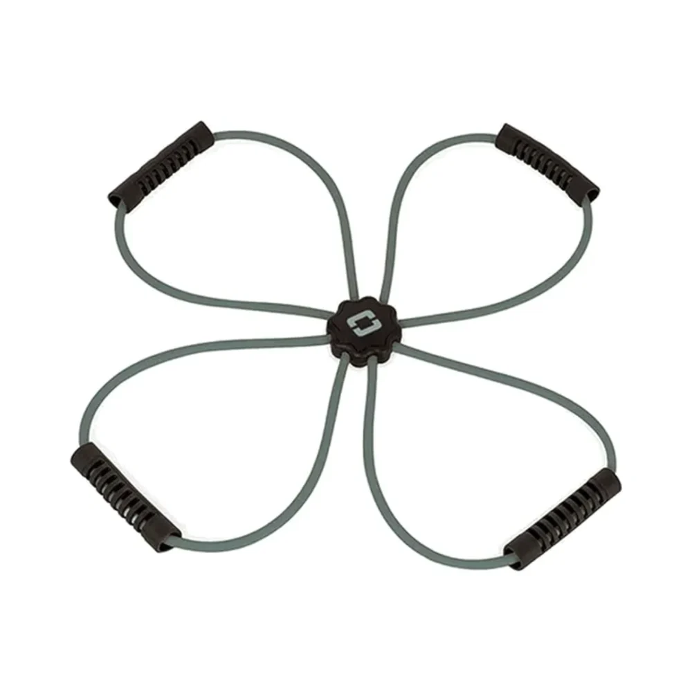 Toorx X-Core pilates pripomoček z elastikami | 50 × 50 cm · 4 srednje elastike · ergonomski ročaji | več smeri upora v eni kompaktni obliki