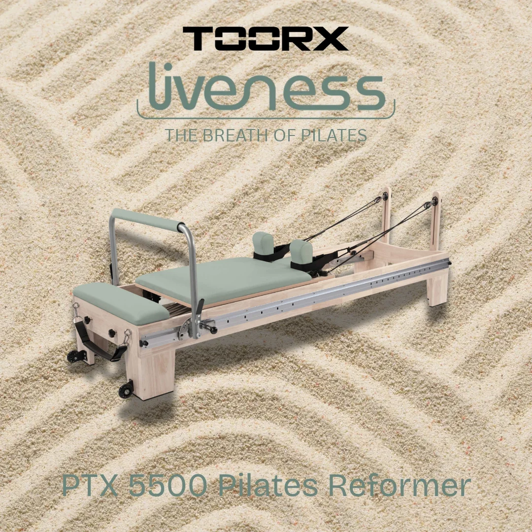 Toorx PTX 5500 Pilates Reformer | Les | 6 vzmeti, footbar z 19 vodoravnimi položaji, razred S | Studio, ki se vklopi v vaš prostor - slika 1