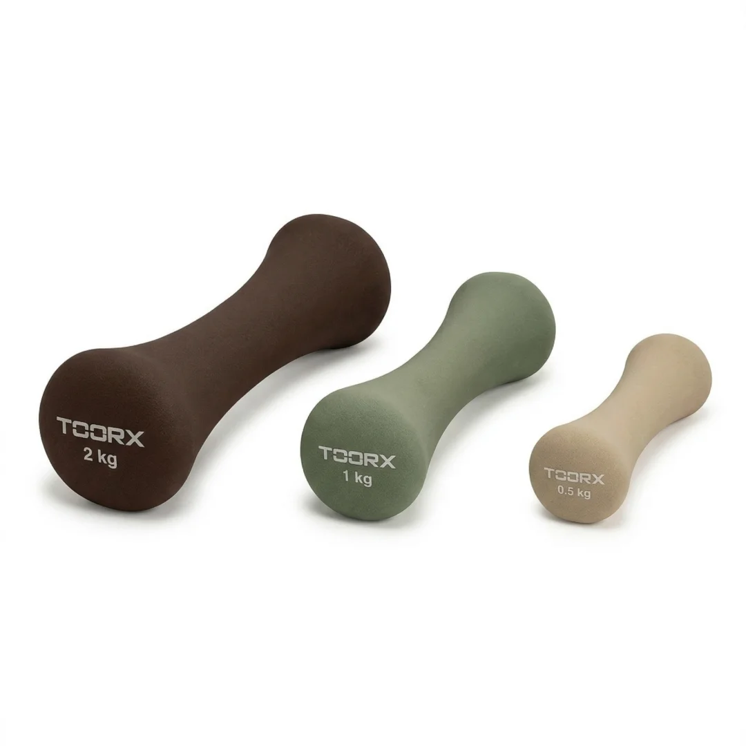 Toorx Neoprene Yoga Dumbbell | Ergonomska oblika · Neoprenska obloga · 3 teže | Natančno toliko, kot potrebuješ za napredek (po naročilu 10 do 14 dni) - slika 1