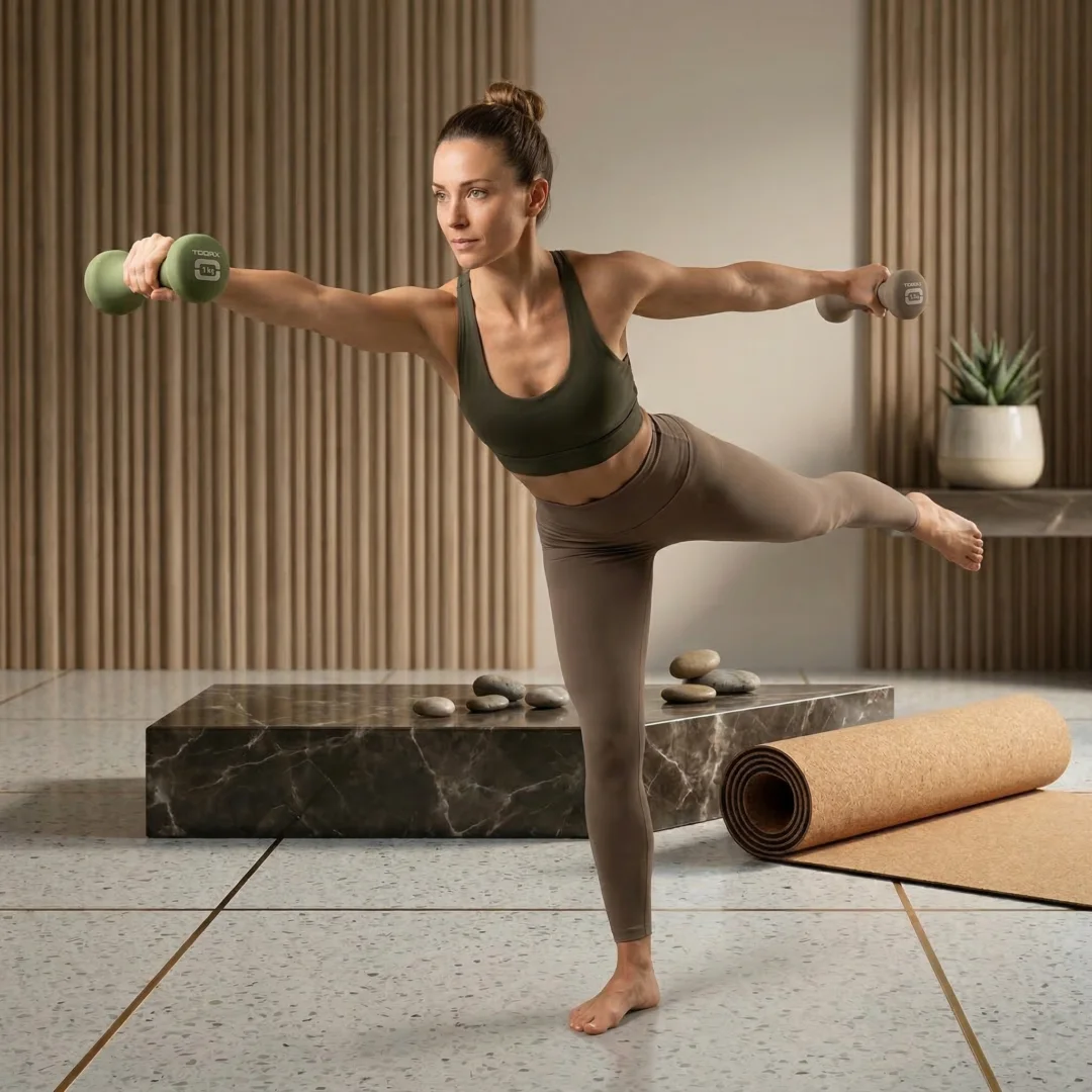 Toorx Neoprene Yoga Dumbbell | Ergonomska oblika · Neoprenska obloga · 3 teže | Natančno toliko, kot potrebuješ za napredek (po naročilu 10 do 14 dni) - slika 4