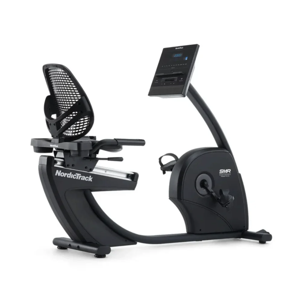 NordicTrack GX LE Recumbent Bike ležeče sobno kolo | Nastavljiv sedež z naslonjalom, 5-palčni LCD-zaslon, 26 stopenj SMR-upora | Vadite po svojem načrtu