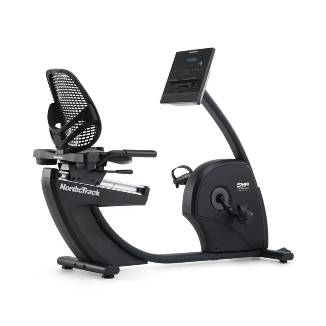 NordicTrack GX LE Recumbent Bike ležeče sobno kolo | Nastavljiv sedež z naslonjalom, 5-palčni LCD-zaslon, 26 stopenj SMR-upora | Vadite po svojem načrtu - slika 1
