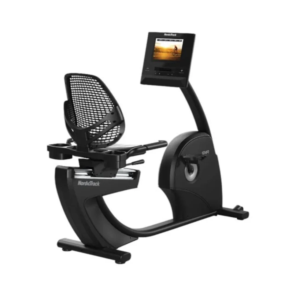 NordicTrack GX10 Recumbent Bike ležeče sobno kolo | Sedež z oporo za hrbet, 10-palčni zaslon na dotik, 26 stopenj SMR-upora | Vadite po svojem načrtu