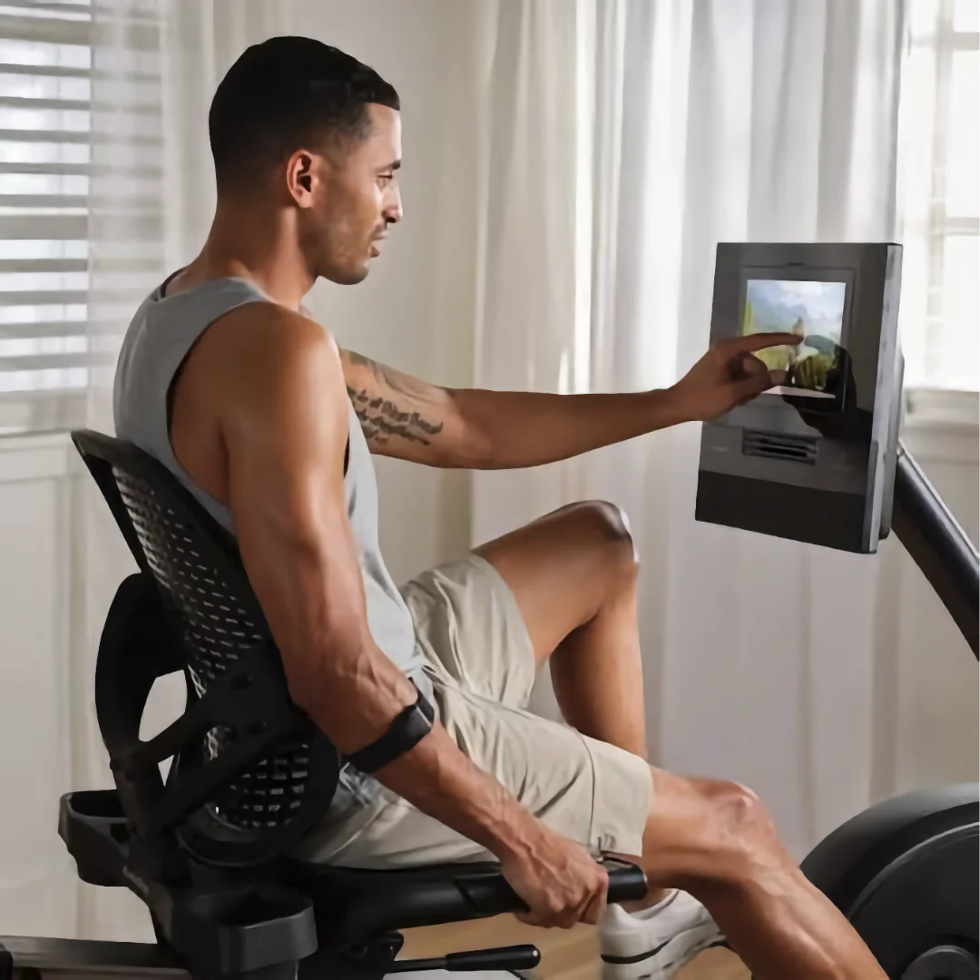 NordicTrack GX10 Recumbent Bike ležeče sobno kolo | Sedež z oporo za hrbet, 10-palčni zaslon na dotik, 26 stopenj SMR-upora | Vadite po svojem načrtu - slika 4