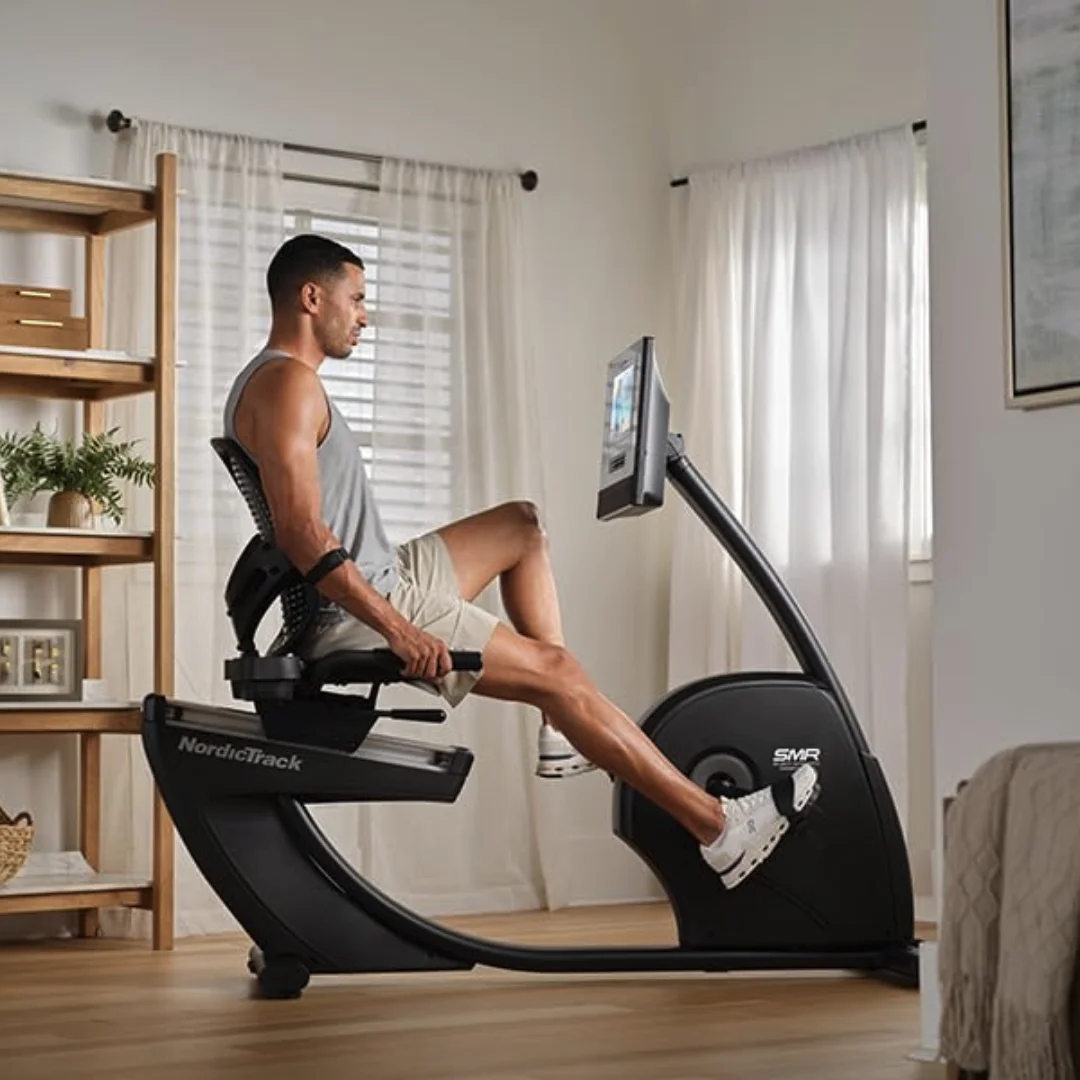 NordicTrack GX10 Recumbent Bike ležeče sobno kolo | Sedež z oporo za hrbet, 10-palčni zaslon na dotik, 26 stopenj SMR-upora | Vadite po svojem načrtu - slika 2