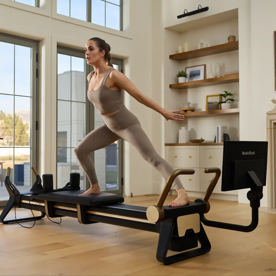 NordicTrack Ultra 1 Reformer pilates reformer | 24-palčni vrtljivi in nagibni zaslon na dotik, Tri vzmeti 10, 15 in 20 kg, Sedem kombinacij do 45 kg | Vadite po svojem načrtu - slika 11