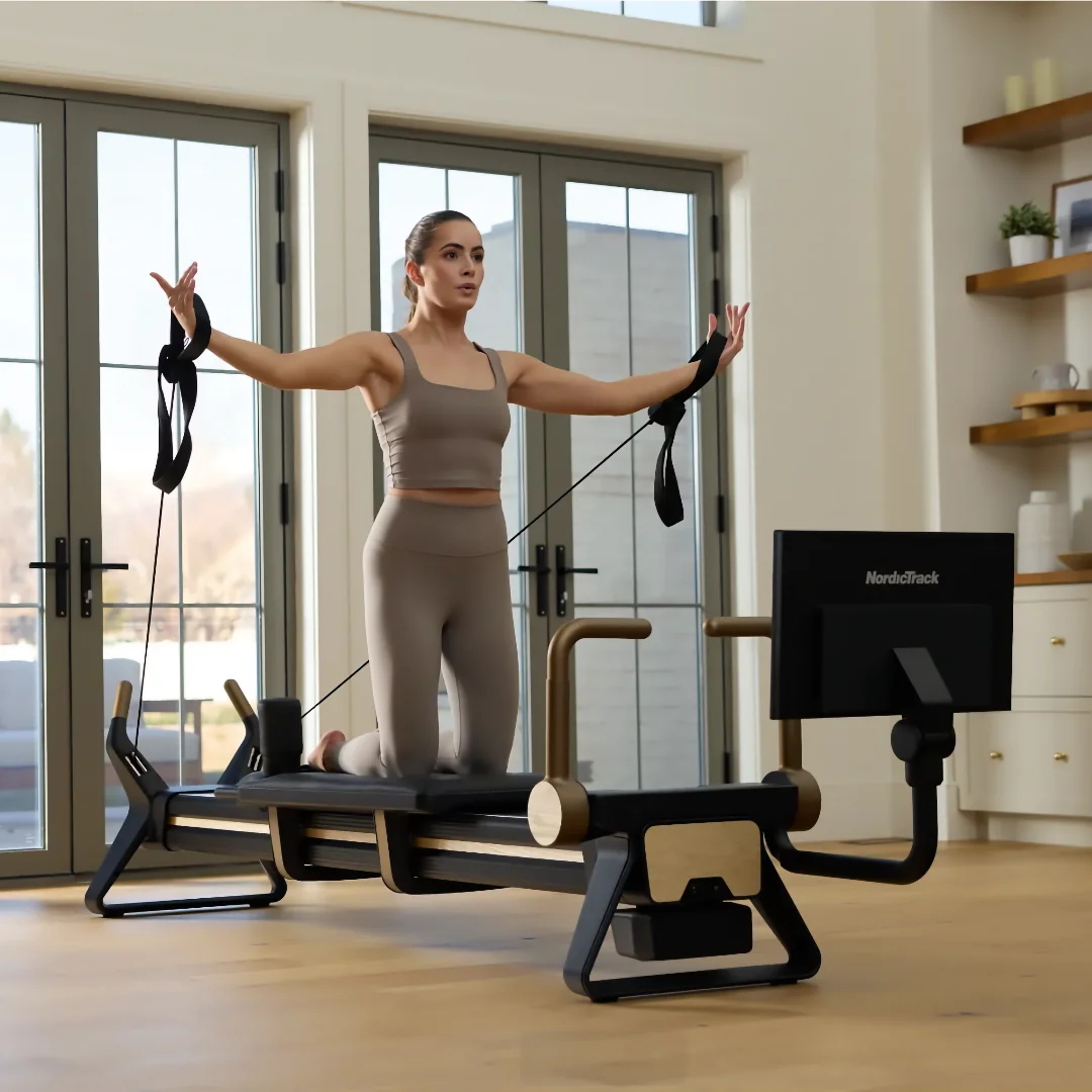 NordicTrack Ultra 1 Reformer pilates reformer | 24-palčni vrtljivi in nagibni zaslon na dotik, Tri vzmeti 10, 15 in 20 kg, Sedem kombinacij do 45 kg | Vadite po svojem načrtu - slika 9